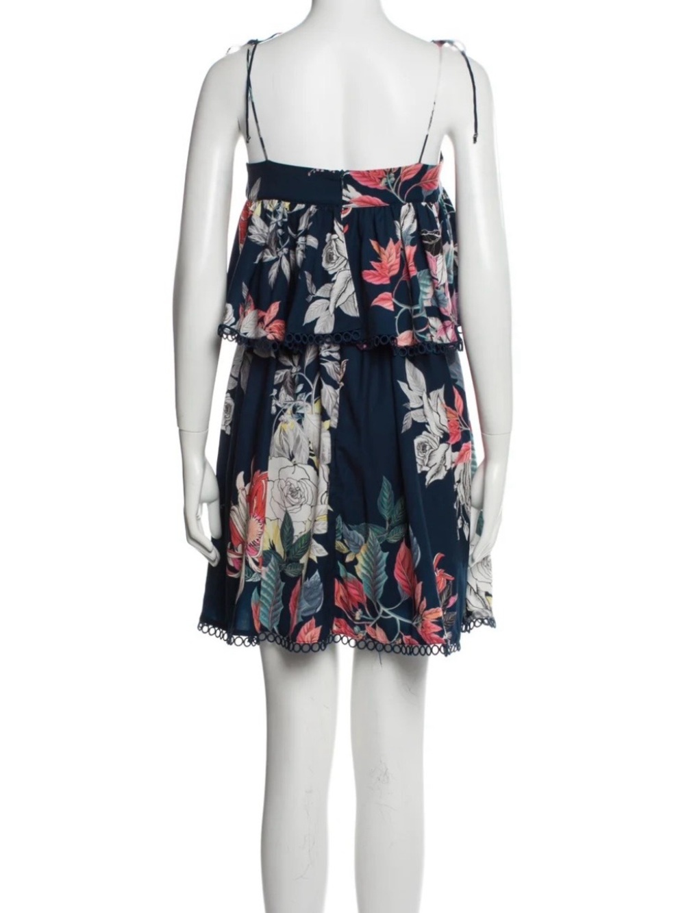 Wish Australia Nordstroms Navy Floral Spaghetti Strap dress Large AU 14 - Picture 16 of 16